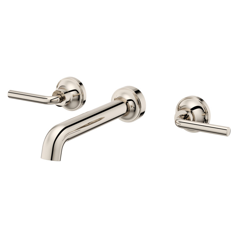 Tenet Wall Mounted Bathroom Faucet, Polished Nickel