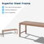 Banc d'extérieur en métal Allanah-856115812