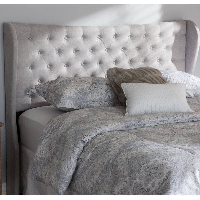 Eremy Upholstered Headboard, Grayish Beige, King