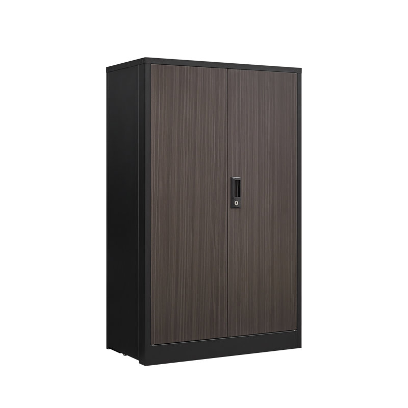 Armoire de rangement en métal avec portes verrouillables, tablette réglable, casier de rangement pliant