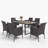 Alyah Rectangular 6 - Person 64" Long Dining Set with Cushions