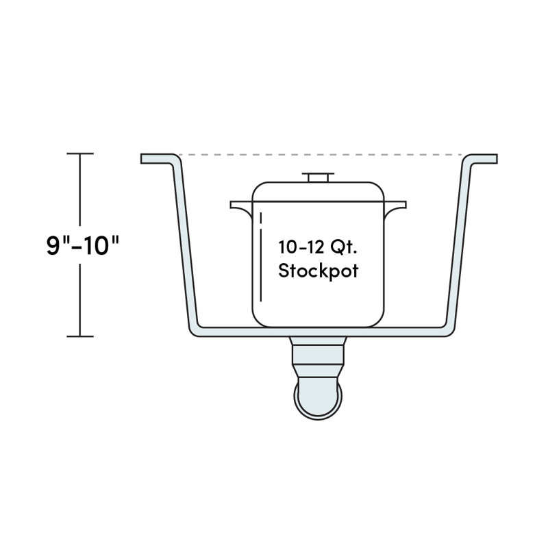 Lustrous Satin 26.5" Stainless Steel Undermount Kitchen Sink