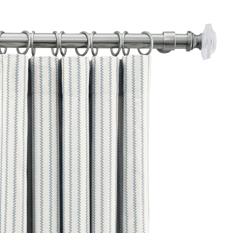 Highclere Striped Room Darkening Curtain, 96" W x 108" L