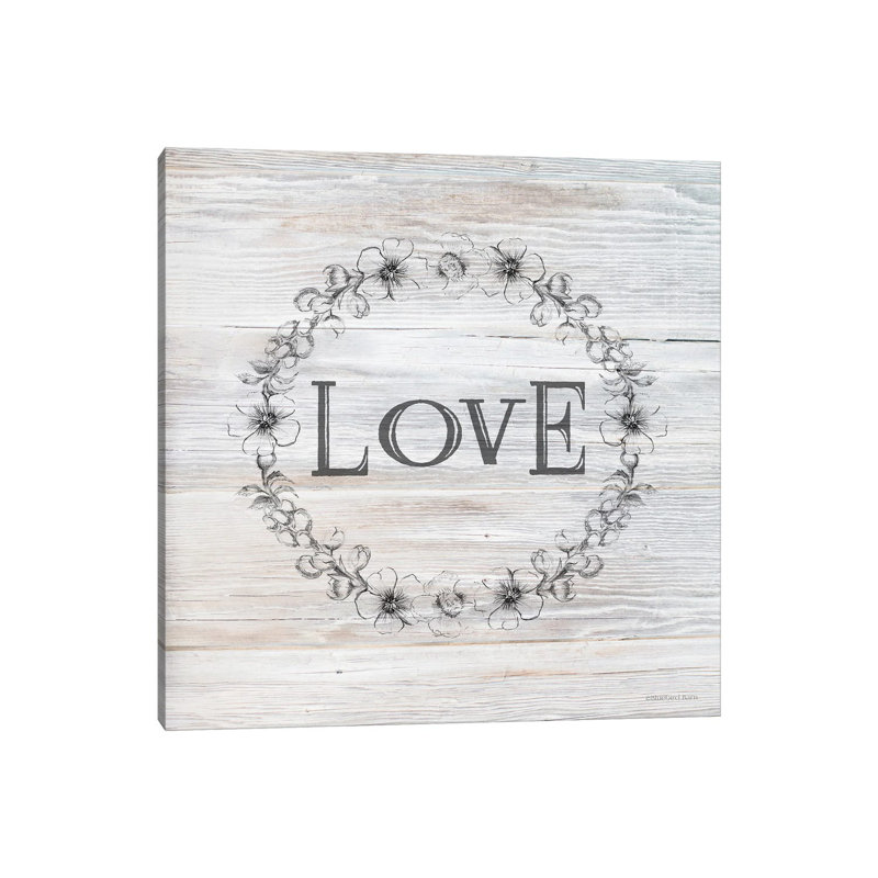 Love by Bluebird Barn - Wrapped Canvas Print, 93.98 cm H x 93.98 cm W x 3.175 cm D