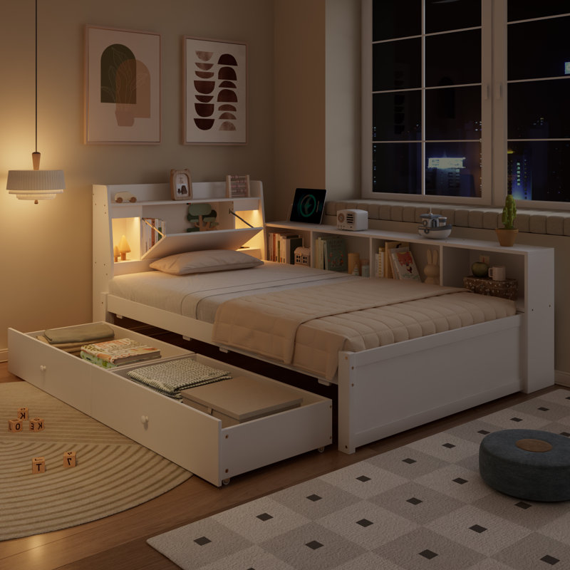 Solid Wood Bed