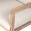 Causeuse d'extérieur en bois d'acacia avec table basse