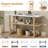 Narrow Console Table With Marble-Effect Top, Retro Entryway Table With Open Shelf, Sofa Table For Entryway, Hallway And Living Room-756843753