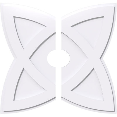 Médaillon de plafond contemporain en PVC de qualité architecturale 30 po x P 7 po x P 10 1/2 po x P 1 po