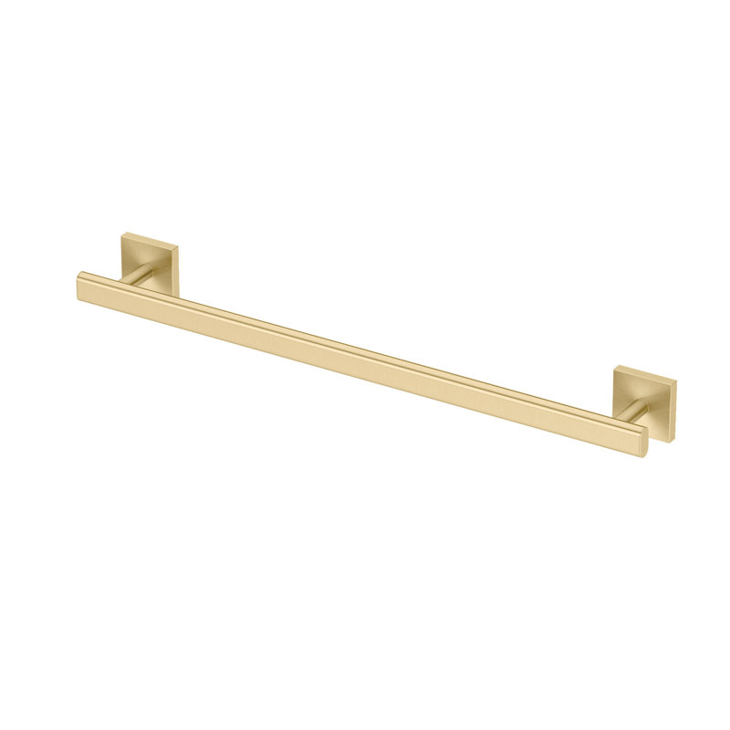 Porte-serviettes mural Elevate | Porte-serviettes pour salle de bain, Laiton brossé, H 2 po x L 26,38 po x P 2,6 po