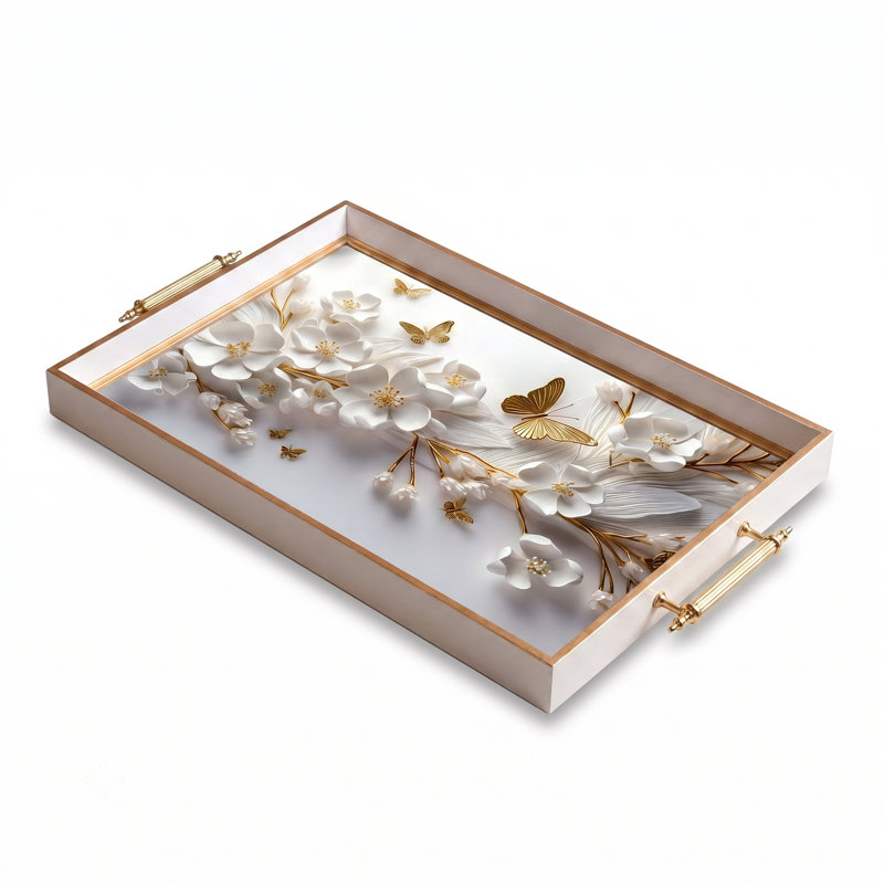 Plateau en verre Aurelia
