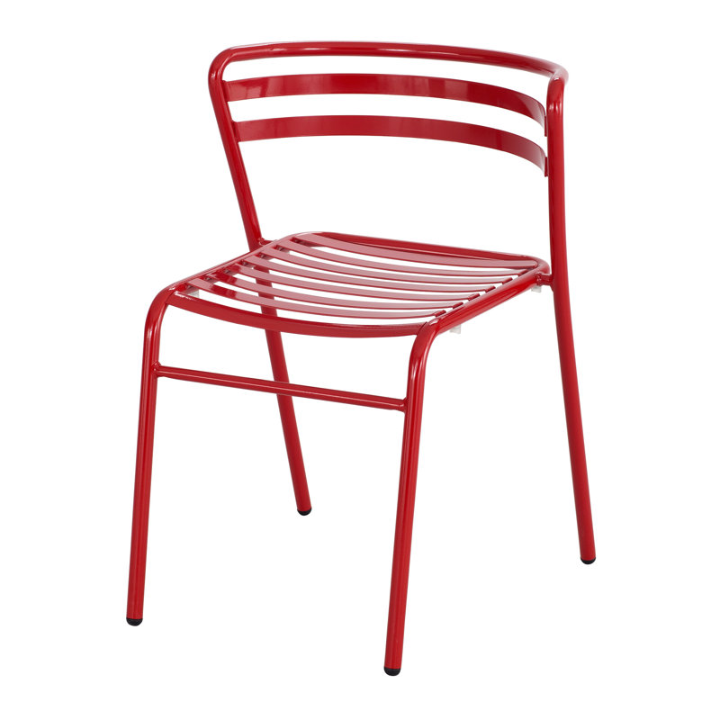 Chaise de patio empilable Cogo ™, Rouge
