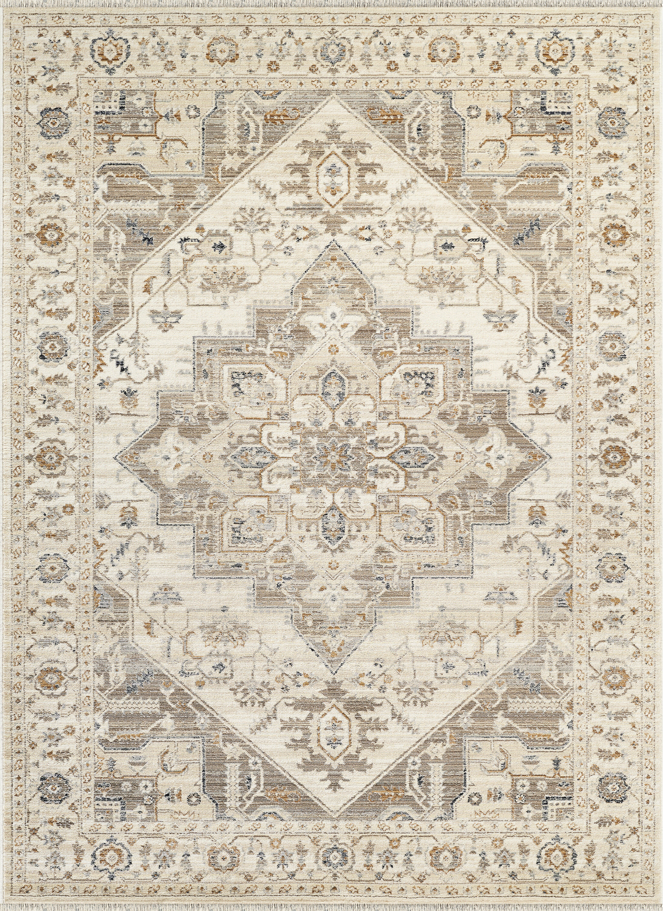Charlton Home® Abani Rugs Giavonnie ALA160A Traditional Ivory Beige ...