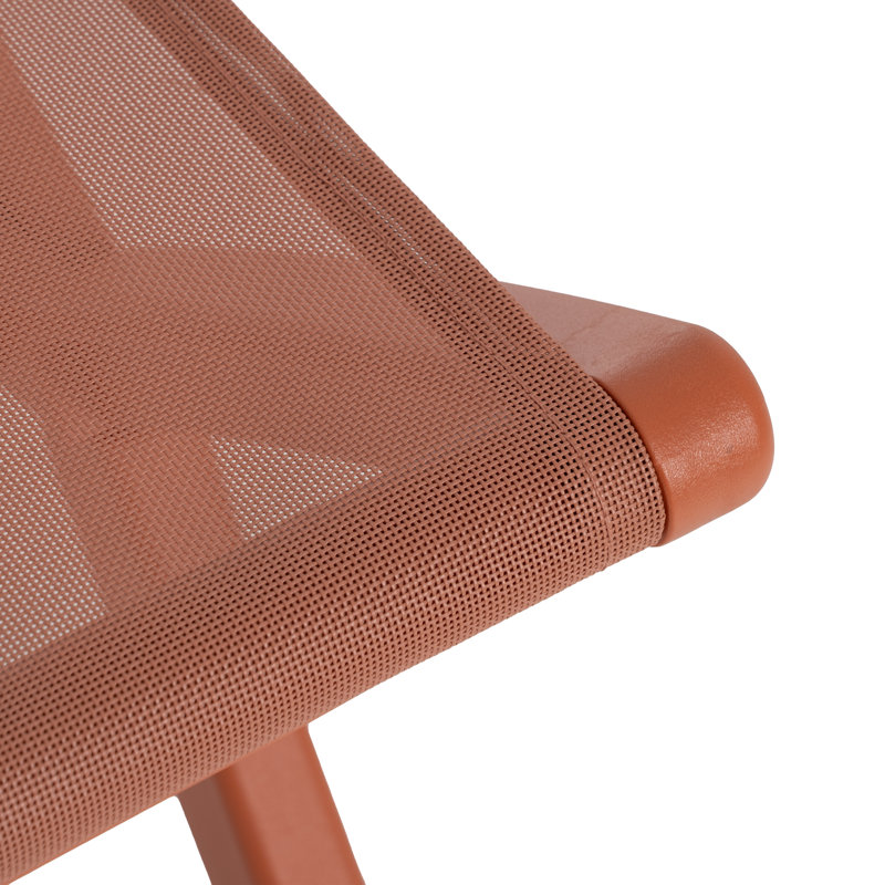 Patio Dining Side Chair, Red