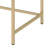 White High Gloss & Gold Finish Writing Desk-1445992380