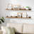 Floating Shelves For Wall Decor And Storage, Set Of 6 Wooden Wall Mounted Shelves For Living Room, Bedroom, Bathroom, Kitchen, Long Picture Ledge Shelves With Elegant Design-507500444