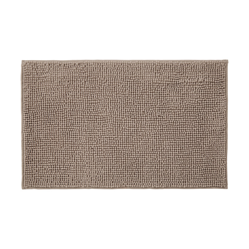 Centreville Rectangle Bath Mat, 90cm L x 60cm W, Mocha