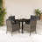 Vidaxl Patio Dining Set With Cushions Poly Rattan-100545448-103087975-108806188