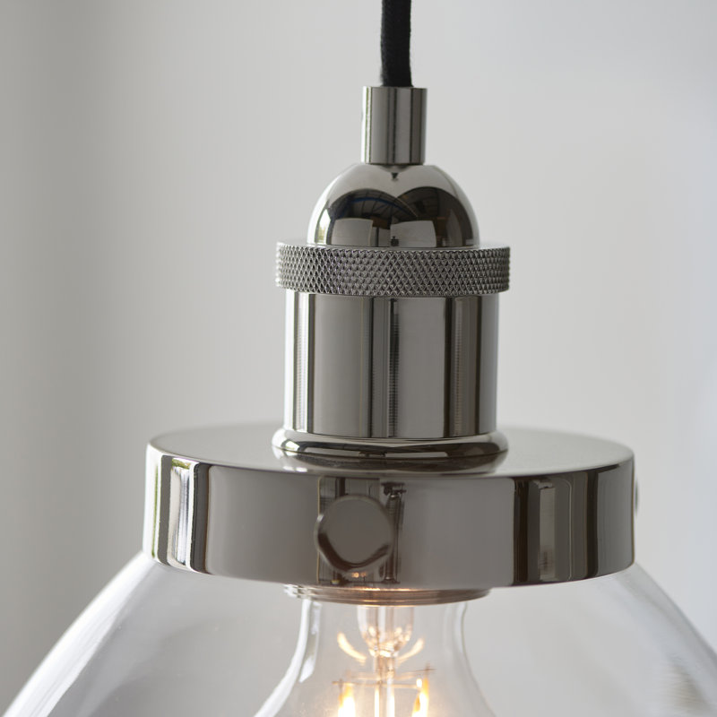 Anais 1 - Light Bright Nickel Cone Pendant