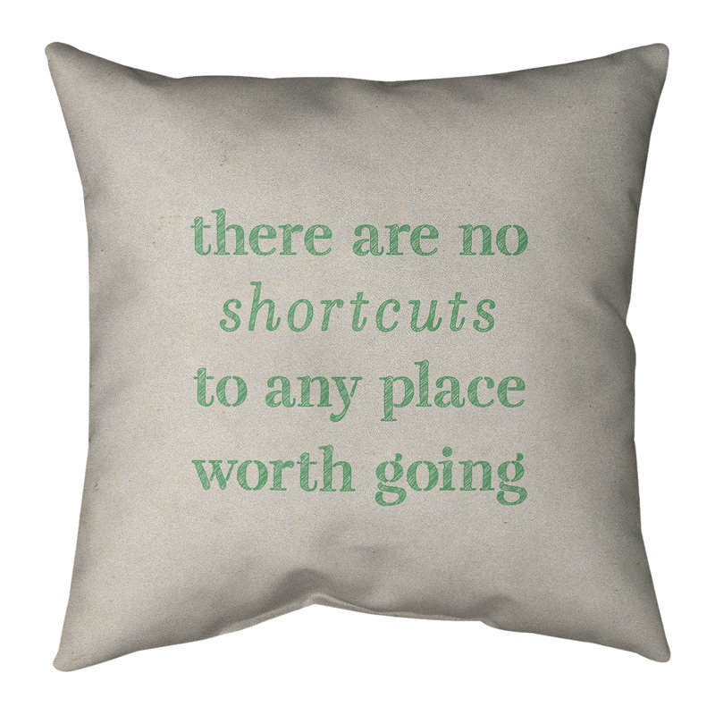 Coussin de cotations à l’écriture, 16 po x 1 po, Blanc / Vert