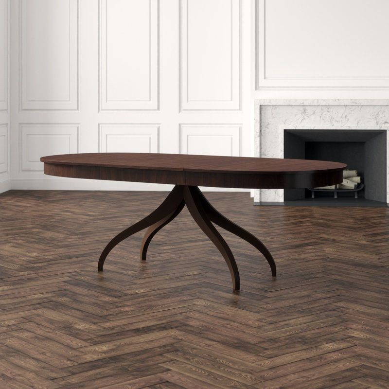 Composition Oval Solid Wood Dining Table