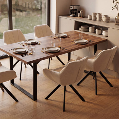 59cm Wide Upholstered Metal Side Chair (Set of 4)