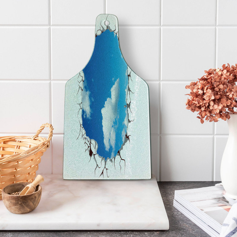 Scène de nuages en verre trempé Ambesonne