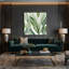 Art mural sur toile vert botanique-397867058