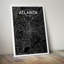 Atlanta City Map - No Frame Print-97872639