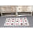 Handcrafted Turkish Oushak Small Rug in Vibrant Patterns Ideal for Door Entryway and Living Spaces with a Vintage Look in White