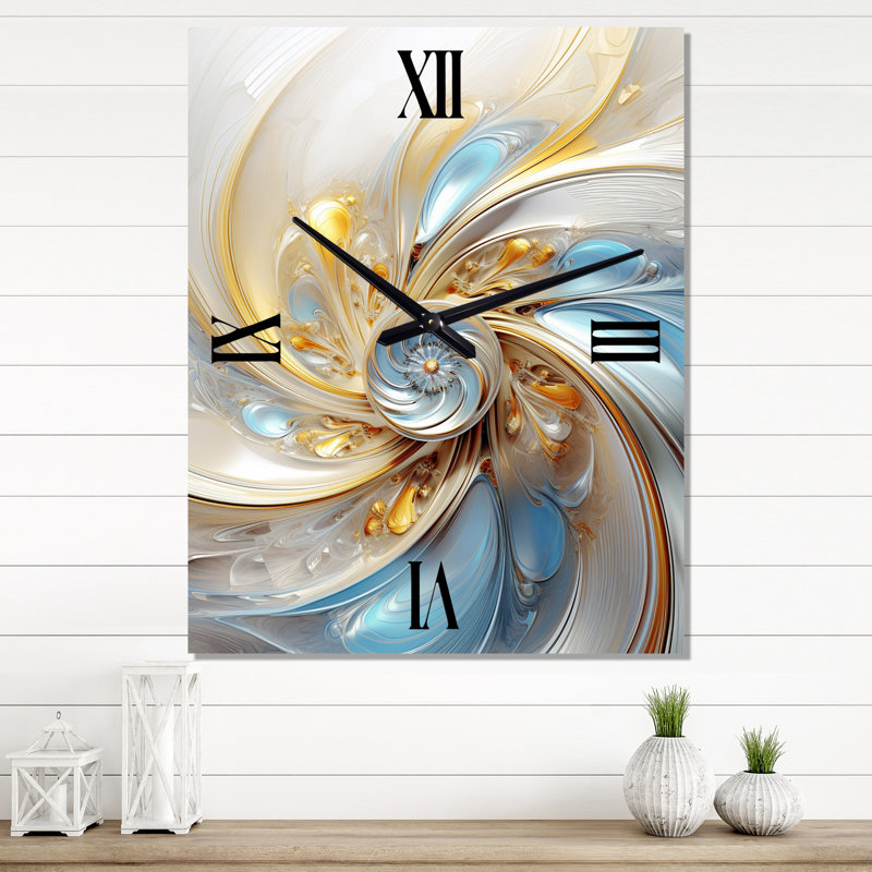 Horloge murale surdimensionnée Whirling, H 32 po x l 24 po x P 1 po