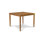 Del Ray 39-inch Square Teak Outdoor Dining Table With Umbrella Hole