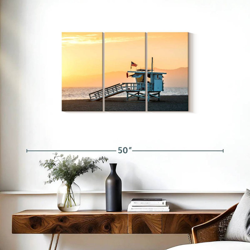 Gillard Dramatic Venice Beach Sunset, 20" H x 33" W