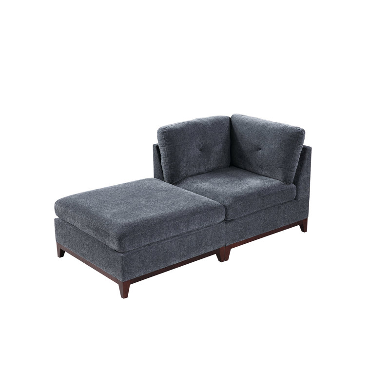 Chaise de coin modulaire en bois de frêne 2 pièces
