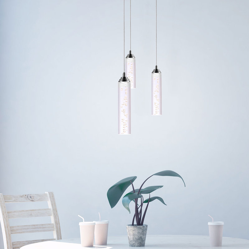 Luminaire suspendu cylindrique à 3 lumières DEL Ardrie