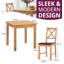 2 - Person Solid Oak Dining Set