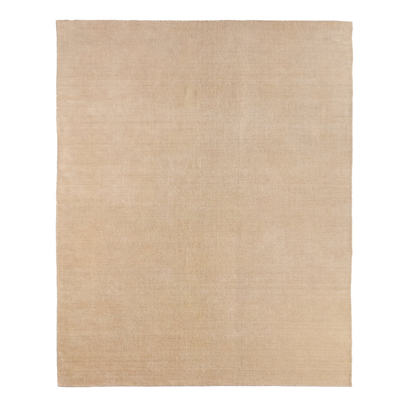 Nikolas Hand Woven Wool Area Rug, Ivory, Rectangle 108" x 144"