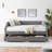 Daybed With Two Drawers Trundle Upholstered Tufted Sofa Bed, Linen Fabric