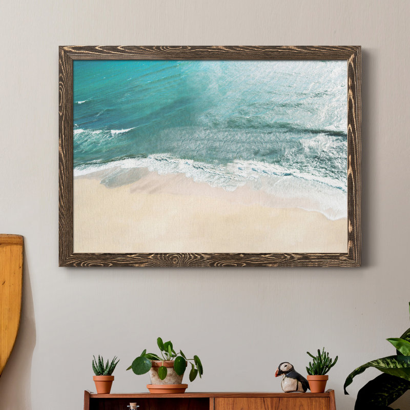 Maui Tides - Impression sur toile, H 31 po x l 44 po x P 1 po, Noyer