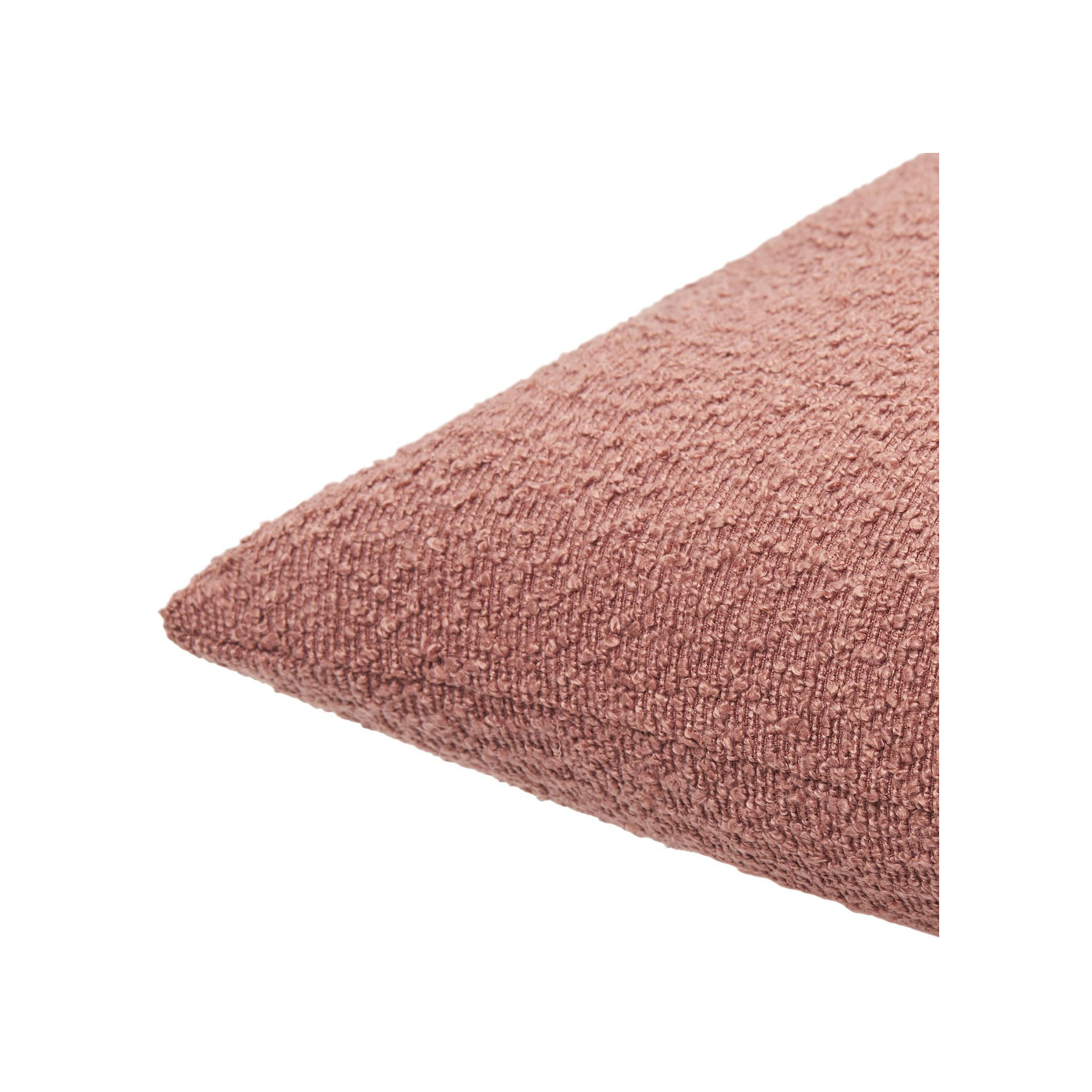 Amalfi Boucle Throw Pillow, Pillow Cover Only - No Insert, 22" x 22", Red