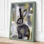 Quiet Rabbit Study Modern - Wrapped Canvas-451579604-451579625