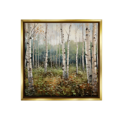 "Forêt de bouleaux" par RB sur toile