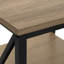 Table d'appoint, côté, bout, table de chevet, lampe, stratifié, métal-106667867-106667865