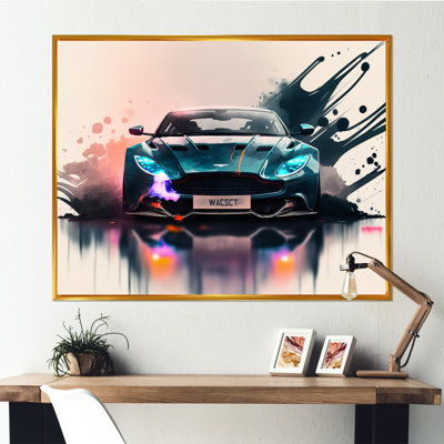 «Unleashing the Speed of Cars I», reproduction sur toile flottante