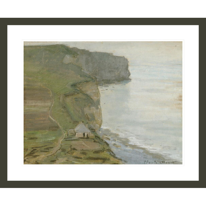 «Cape Antifer Etretat» par Claude Monet, impression giclée encadrée, H 23,5 po x l 28,45 po