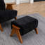 Upholstered Armchair with Footstool-488585401-503314700