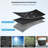 34'' Air Conditioner Cover For Outside Units, Durable Waterproof 600D & Weather Resistant Square Fire Pit Table Cover
