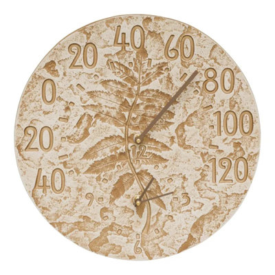 14'' Outdoor Clock Thermometer