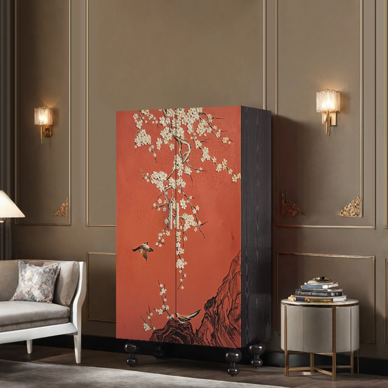 Armoire de chambre à coucher rétro et durable