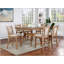 Chaise rembourrée en similicuir beige