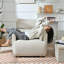 Chaise surdimensionnée avec repose-pieds avec rangement